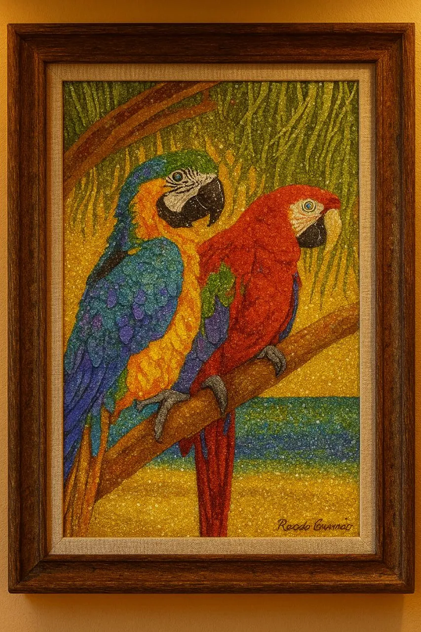 Quadro Decorativo Araras