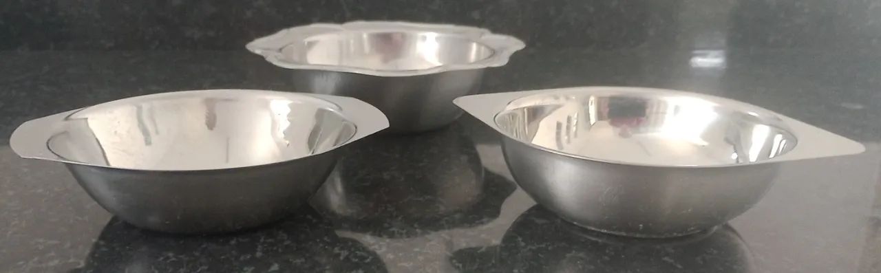 18 unidades de taças para sobremesa de alumínio (3 modelos) - Foto 2