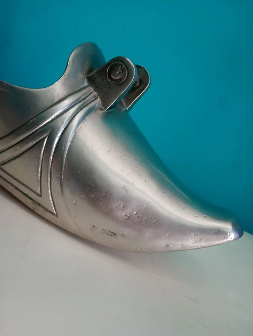 Antiga e linda sapata / estribo Espessurado a prata <br>30 cm - Foto 2