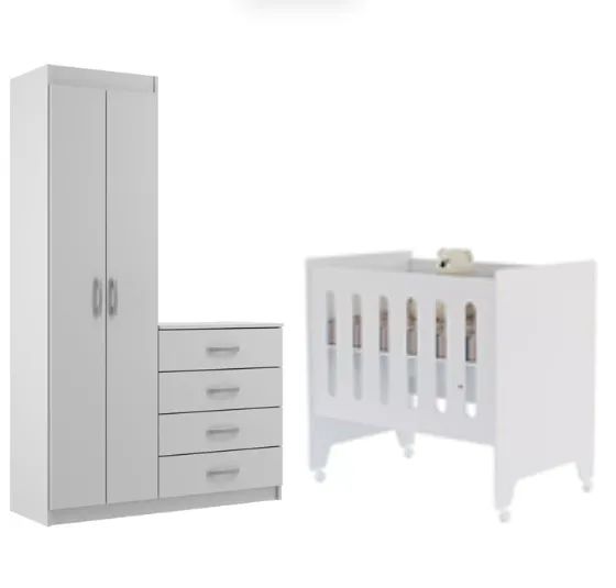 Mini Berço Moises + Cômoda  Larissa Yescasa