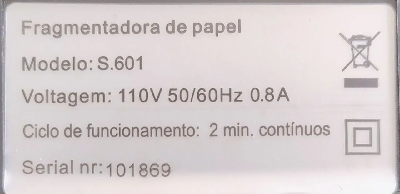 Fragmentadora de Papel64842814434691124