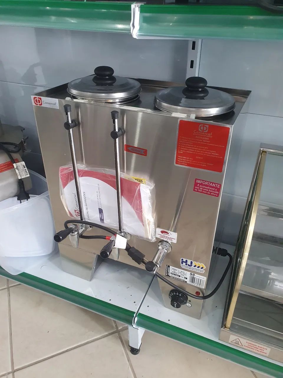 JR. Cafeteira Industrial Dupla Café e Leite Consercaf