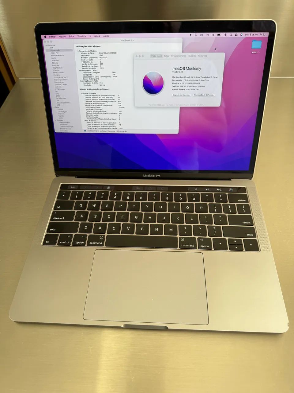 MacBook Pro 13インチ 2016 シルバー 8GB256GB 美品 MacBookPro 13インチモデル[2016年/SSD 256GB/メモリ 8GB/2.0GHz
