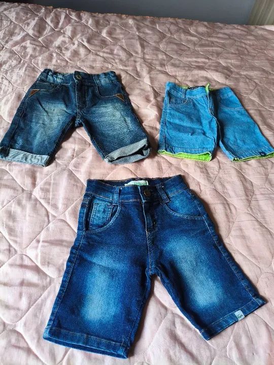 Shorts Jeans Infantil - Tamanho 04