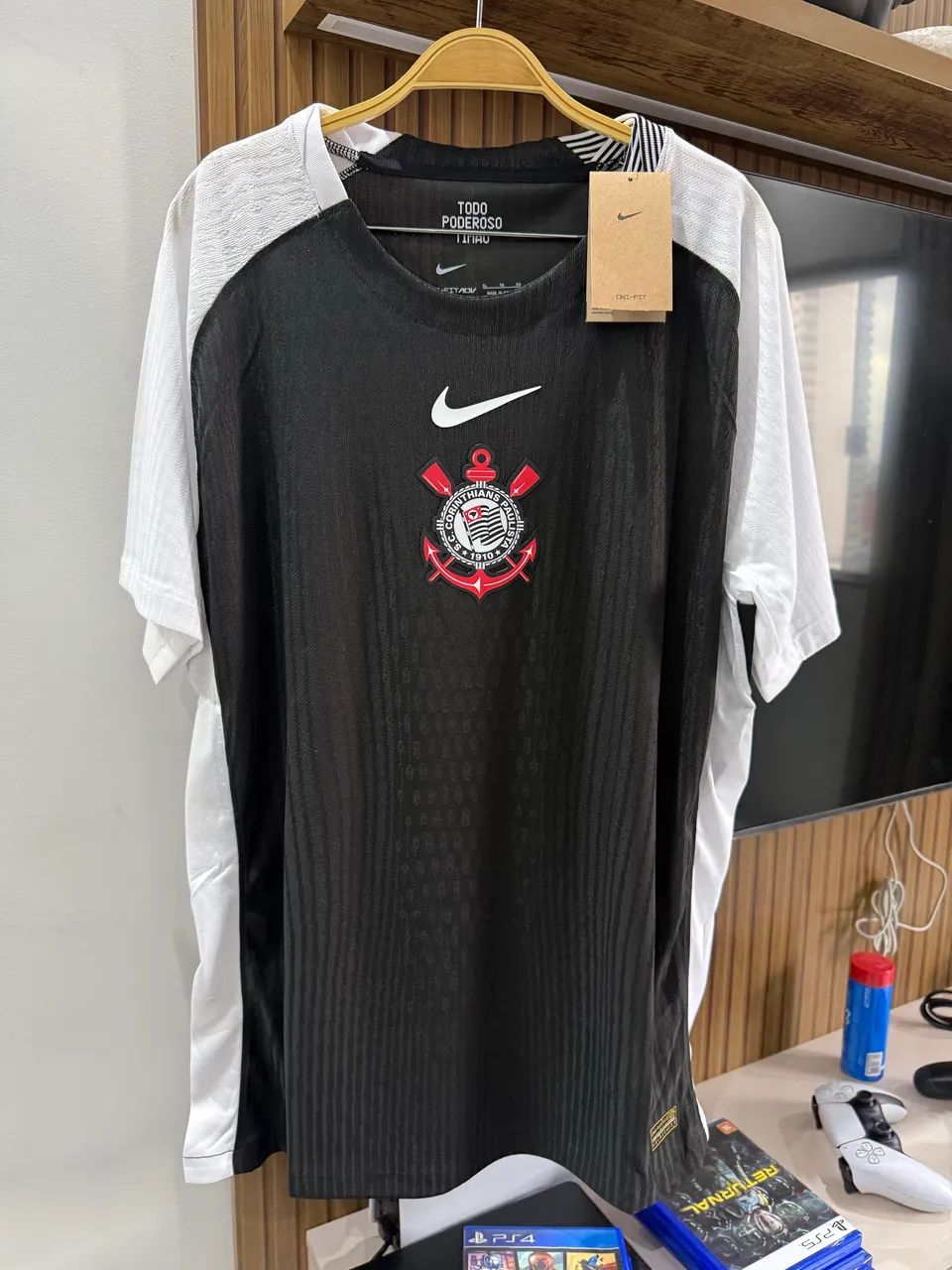 Camisa Corinthians Preta 25/26 - Versão Jogador 
