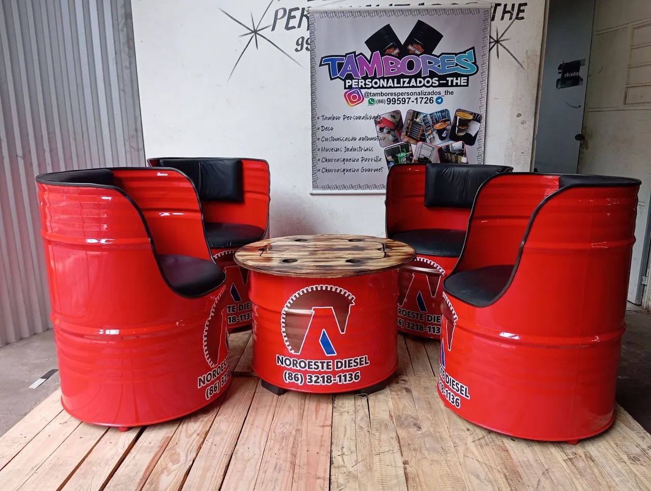 Kit  mesa cooler e poutronas  de barril 