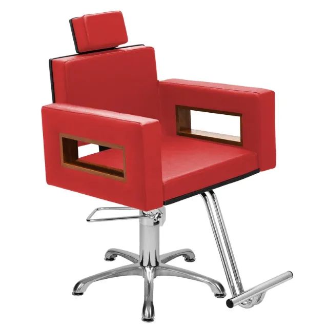 Cadeira de Salão de Beleza Lisboa Encosto Reclinável Base Estrela - Foto 5