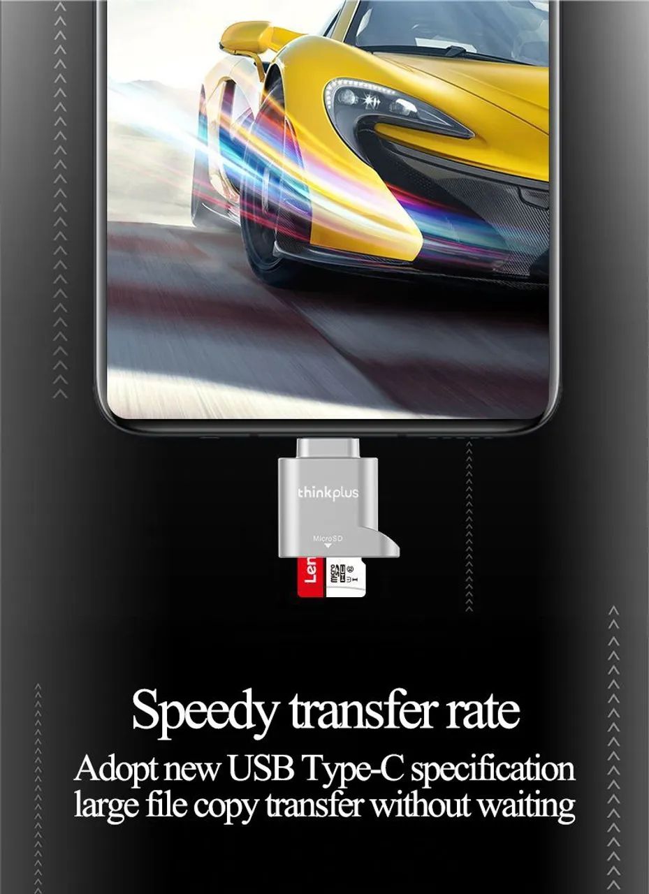 Adaptador USB Type-C MicroSD - Transferência Rápida