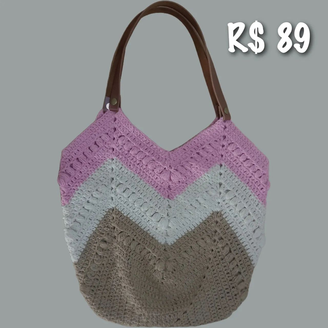 Bolsas de crochê - lindas e estilosas! - Foto 5