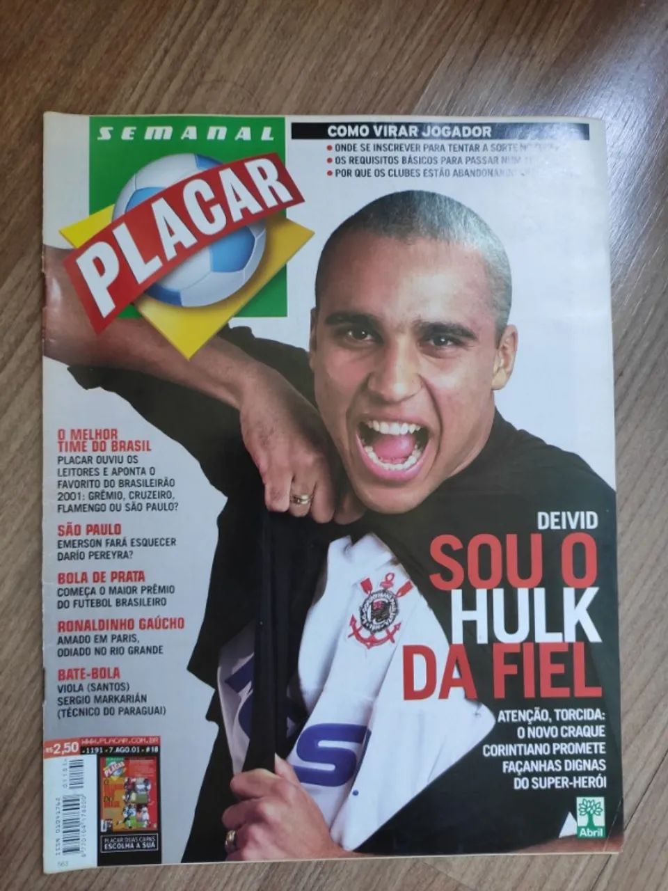Revista placar semanal numero 1191 de 07 de agosto de 2001
