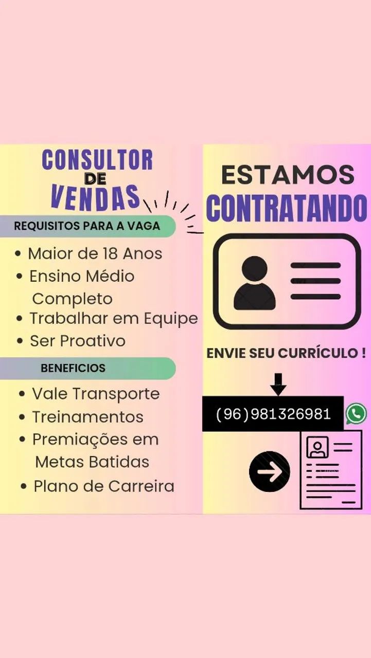 Vaga de emprego 