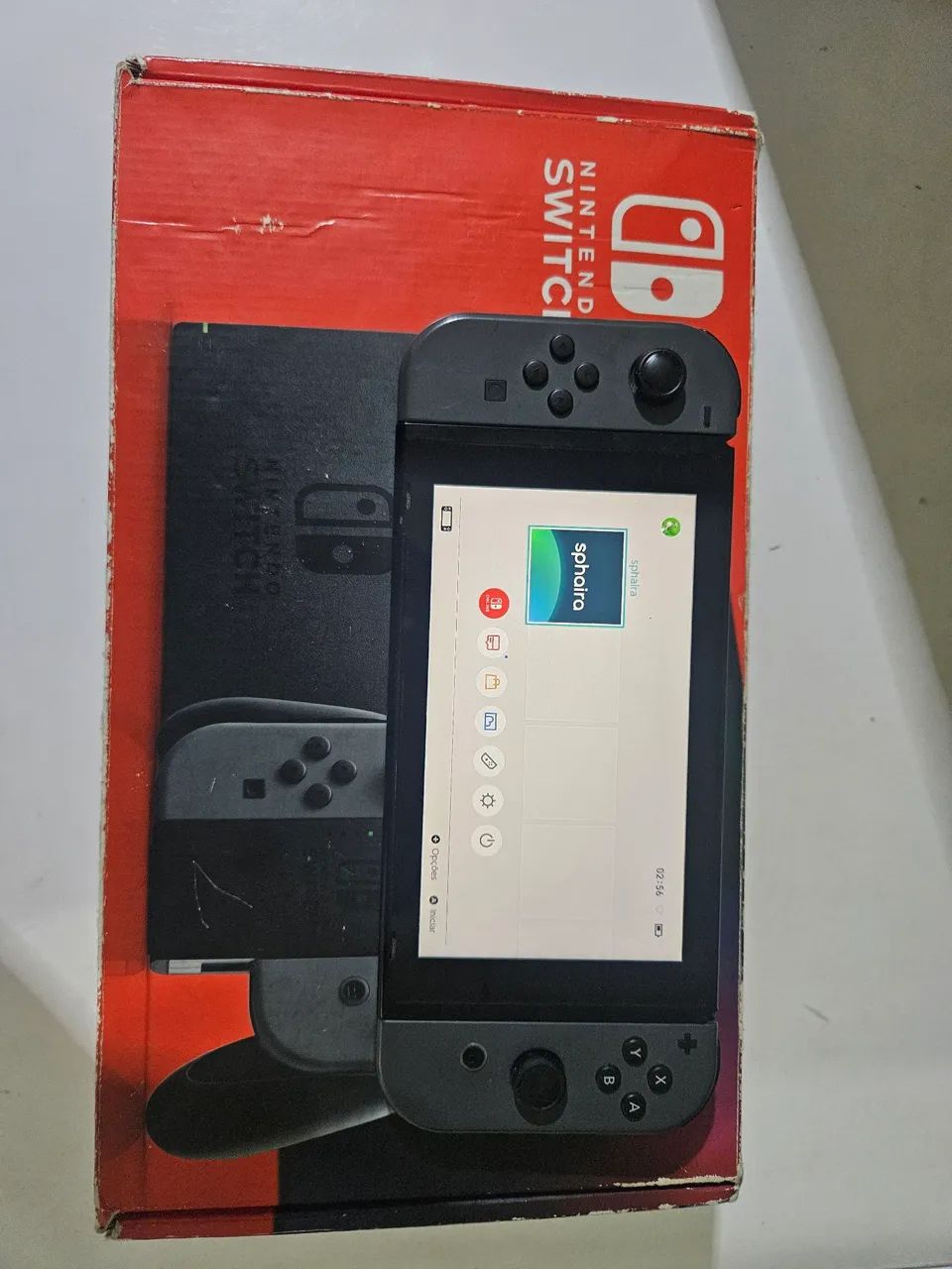 Nintendo switch v2 desbloqueado aceitamos usado como parte do pagamento 