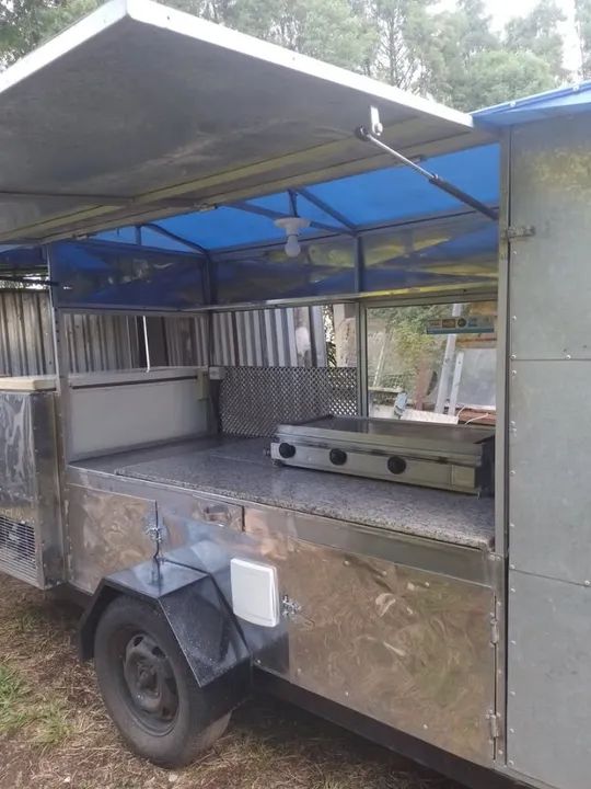 CARRINHO DE LANCHE COM ENGATE PRONTO P/ TRABALHAR!  - Foto 5