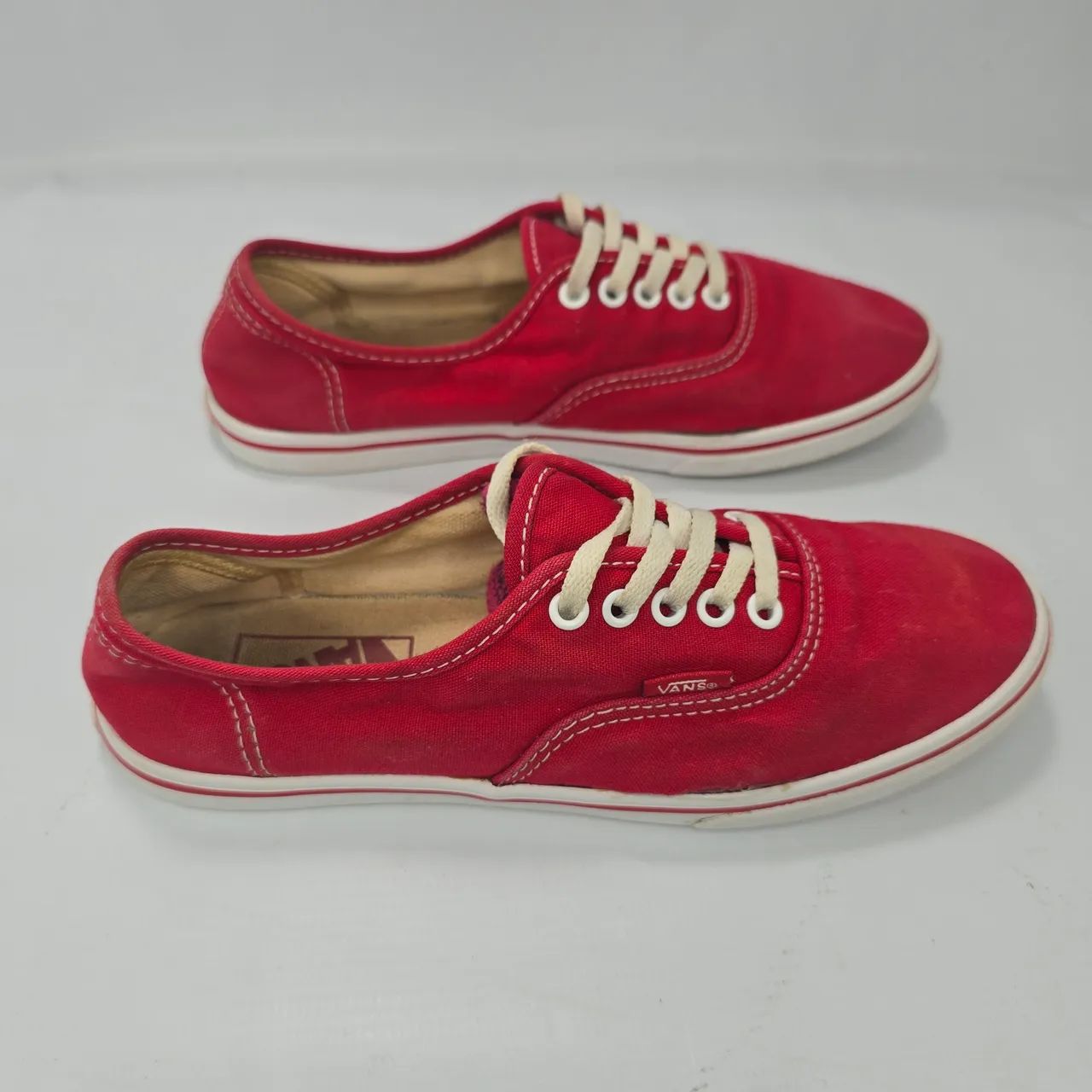 Tênis Vans vermelho original - Foto 3