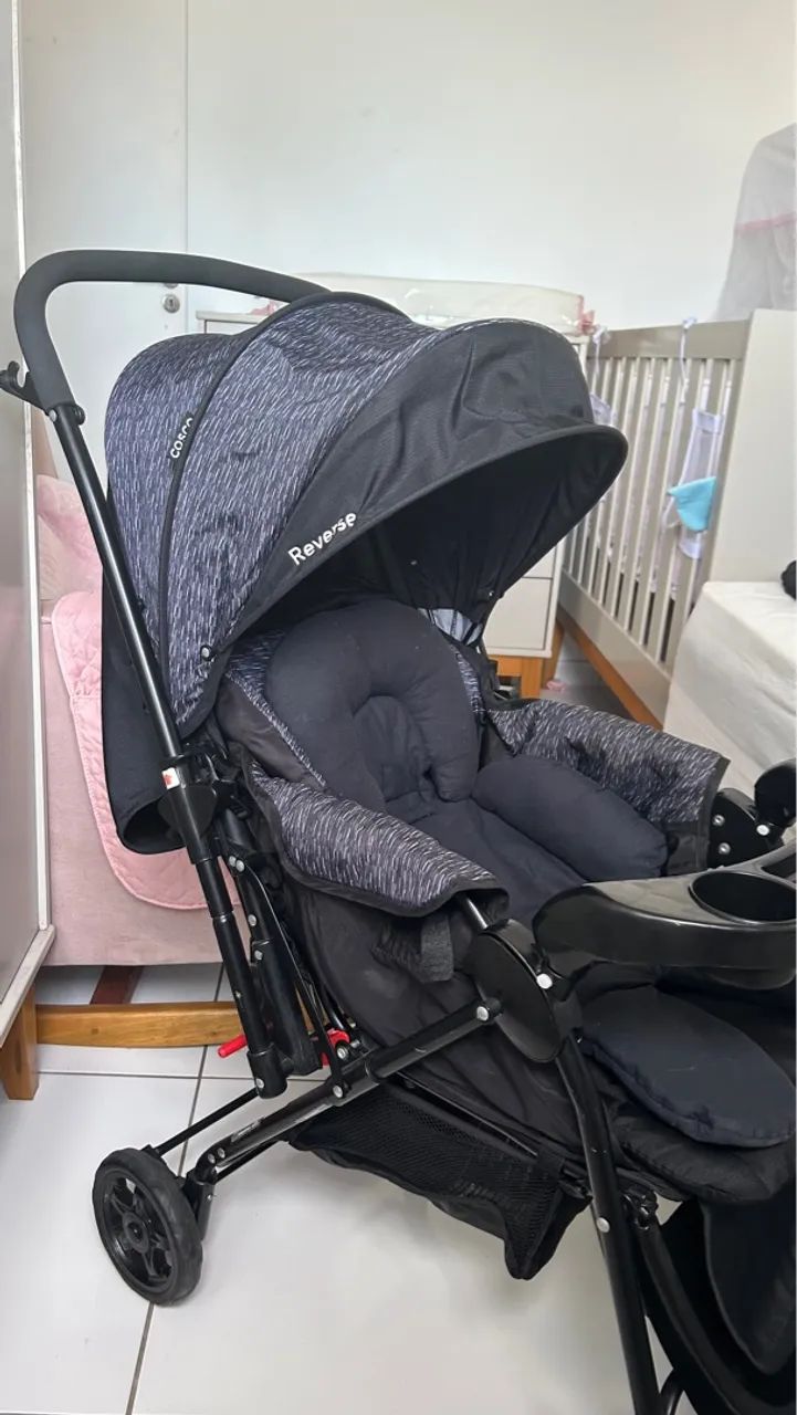 Carrinho de Bebê + Bebê conforto Costo Travel Reversível  - Foto 5