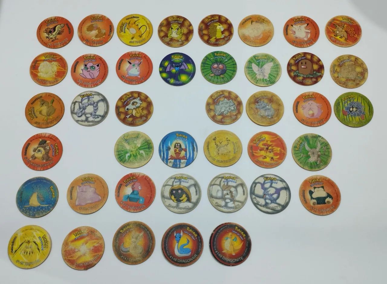 Tazos Elma Chips Pokémon Digimon Looney Tunes Cartoon Network venda da unidade - Foto 6