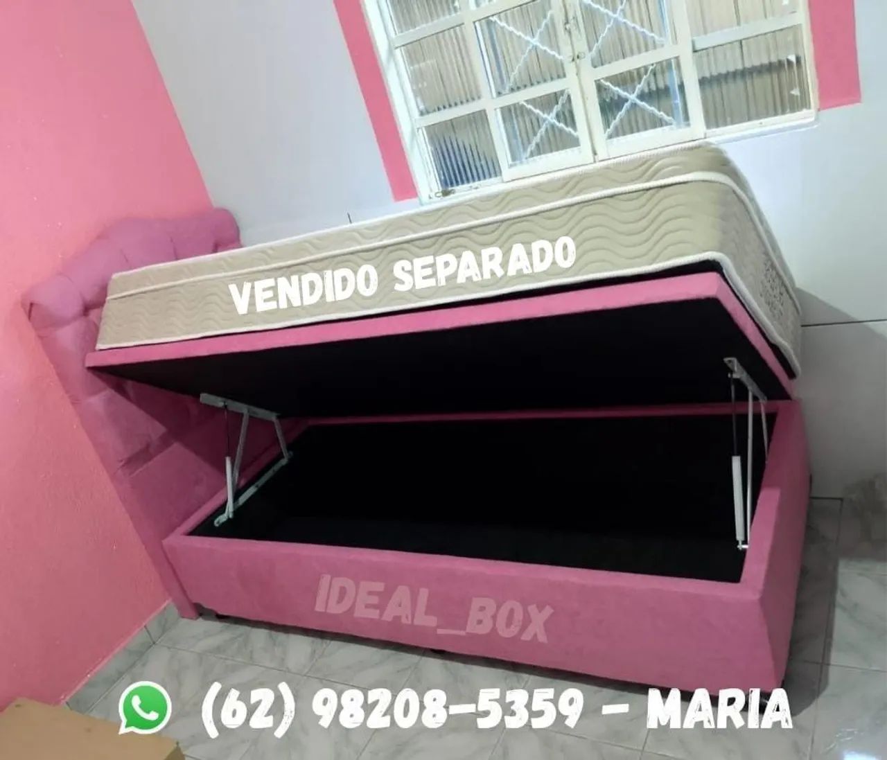 BOX BAÚ SOLTEIRO 88X188 (CABECEIRA VENDIDO SEPARADO).