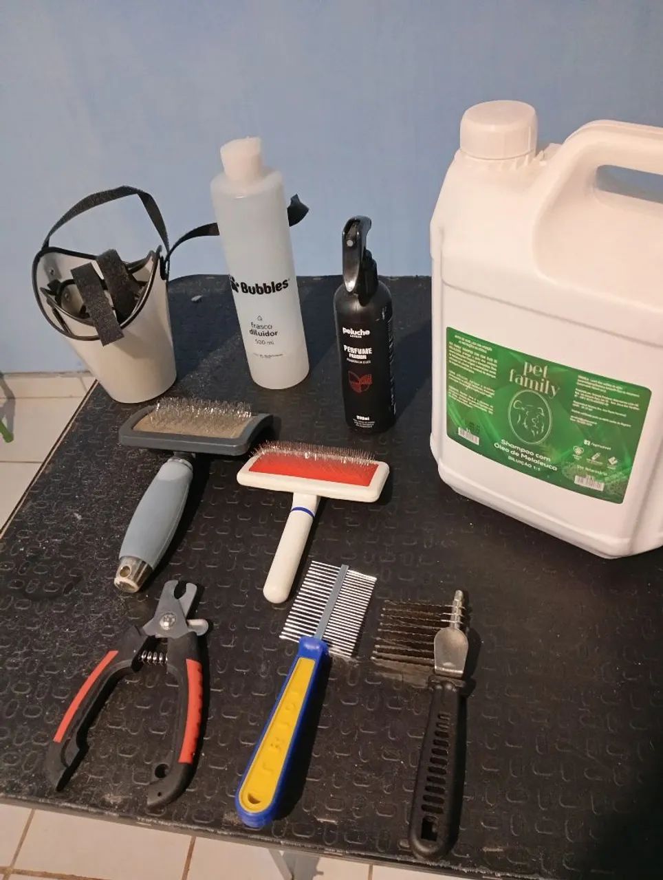 Kit de banho pet shop