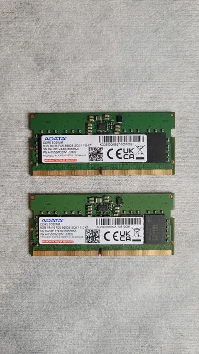 Memória RAM para Notebook ADATA 16GB(2x8GB) DDR5 SODIMM 5600MHz