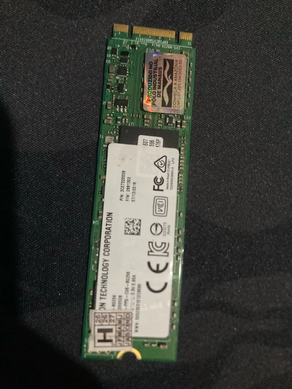 Ssd M.2 SATA 256gb Novo
