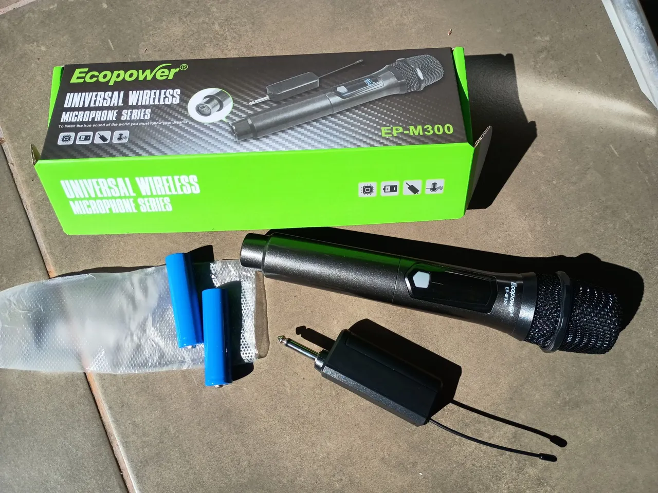 Microfone sem fio Ecopower EP-M300