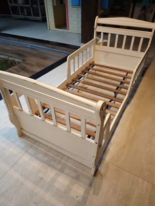 Cama Infantil Madeira Maciça Patina Provençal  - Foto 5