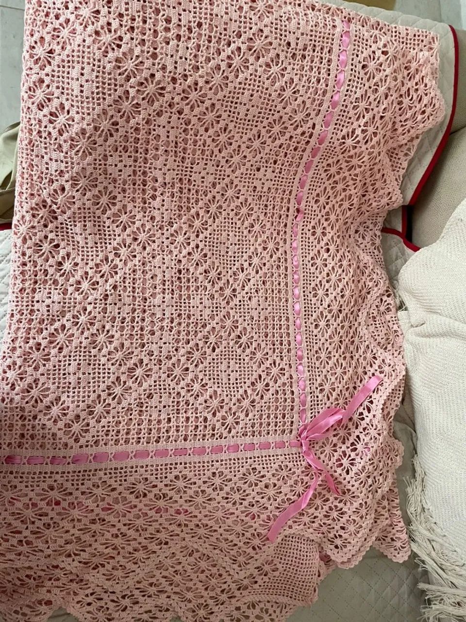 Colcha de croche de casal - Foto 5