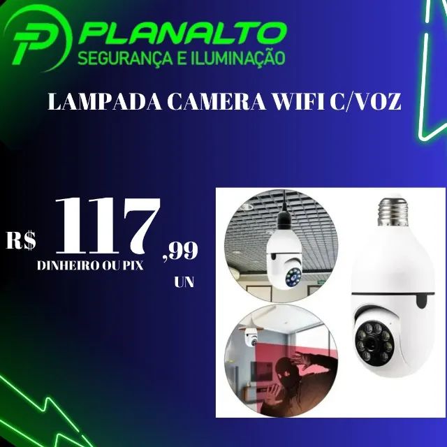 LAMPADA CAMERA WI-FI C/VOZ