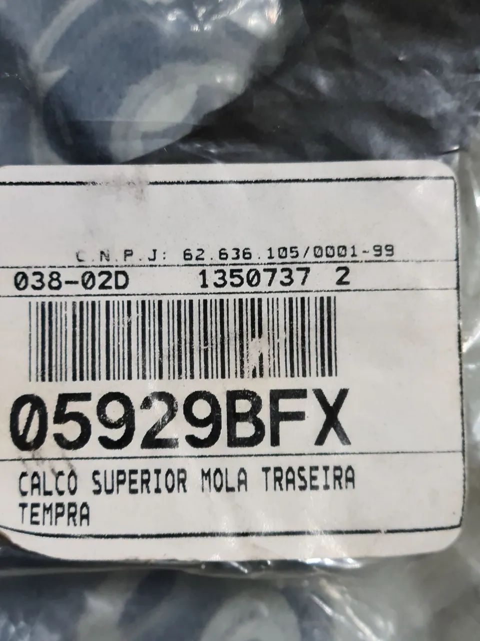 Par de calço superior da mola traseira do Tempra. - Foto 2