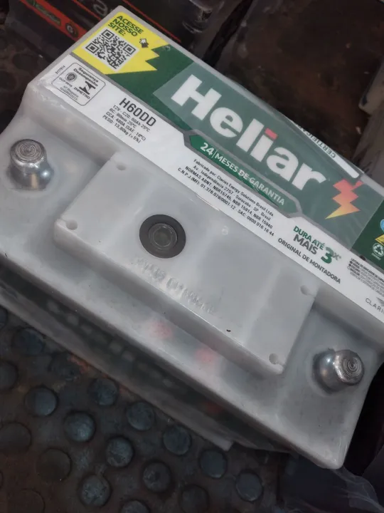 Bateria Heliar H60DD 60A - 24 meses de garantia