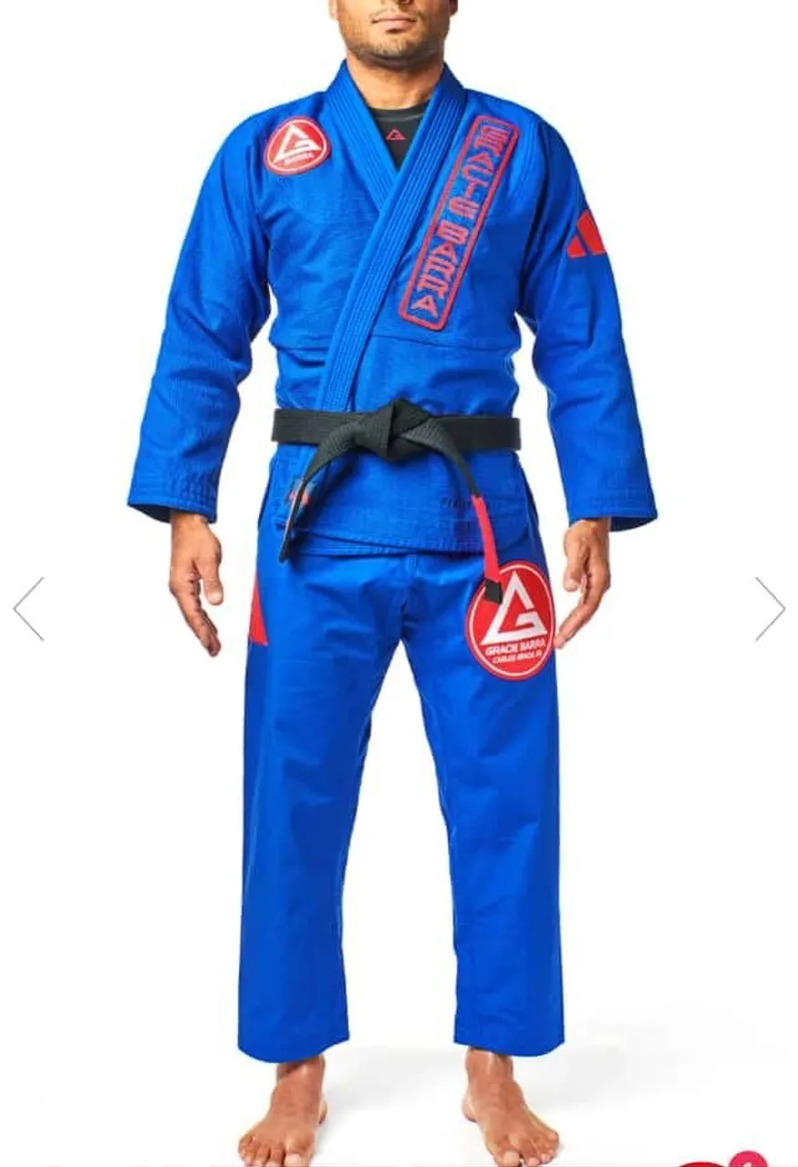 Kimono Jiu-Jitsu Adidas Gracie Barra Azul A3