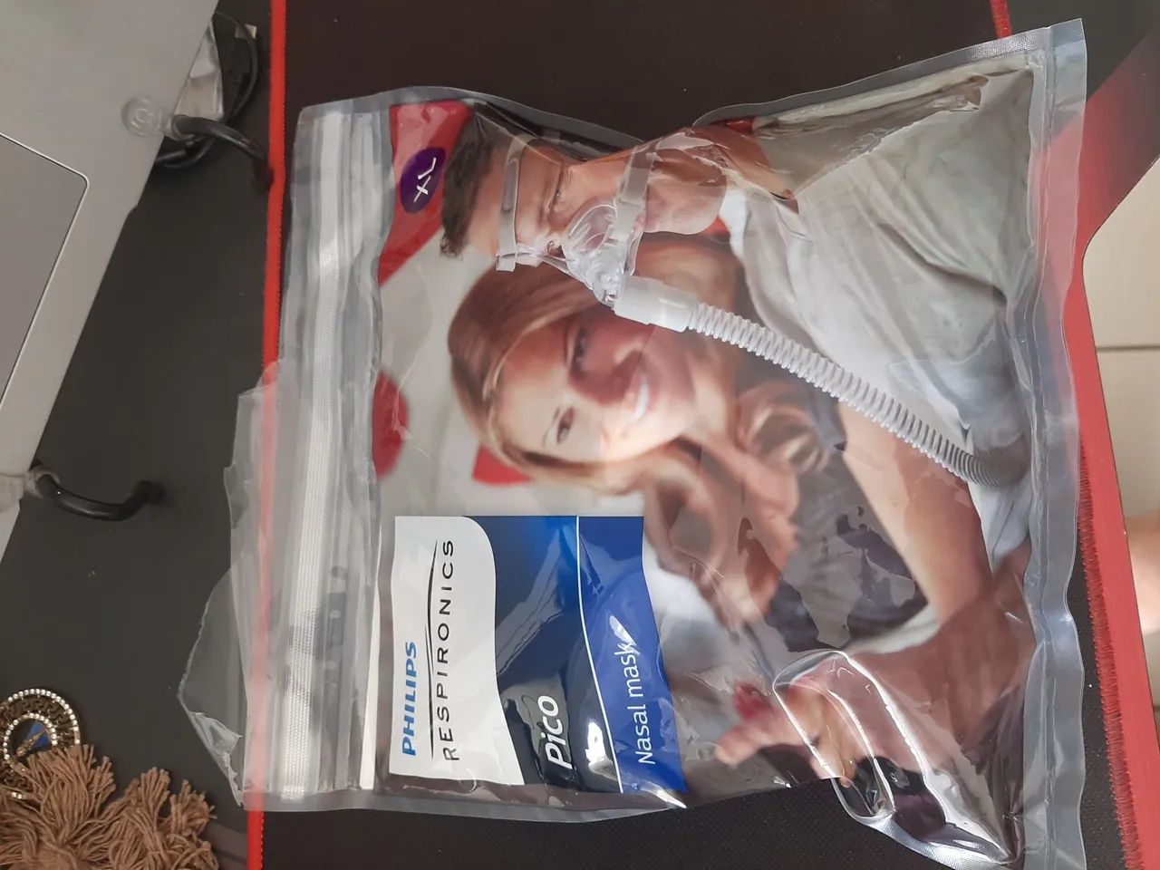 Máscara de CPAP e traqueia para dormir - Foto 2