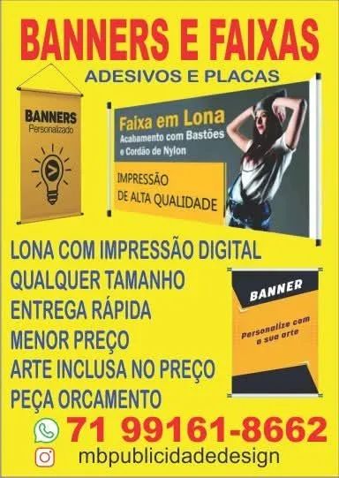 BANNERS, FAIXAS E ADESIVOS, GRÁFICA EM GERAL