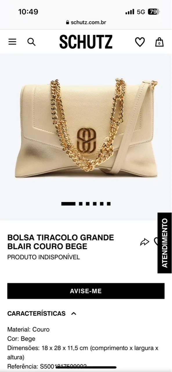 Bolsa Schutz nunca usada  - Foto 3