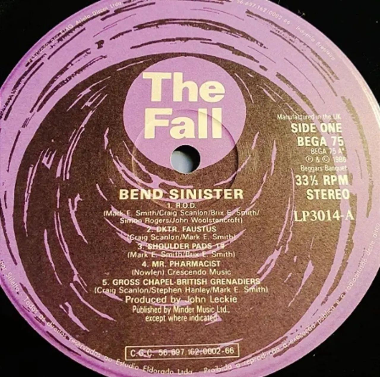 Disco de vinil The Fall - Bend Sinister excelente  - Foto 3