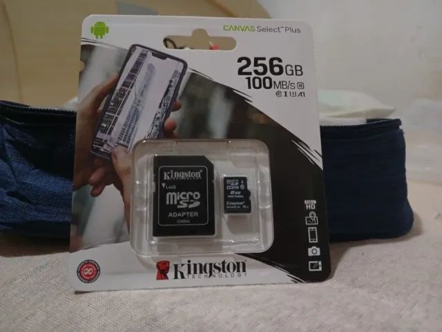 Cartão de memória Kingston (Canvas Select Plus) micro SD 256GB 100MB-S SDCS2-256GB