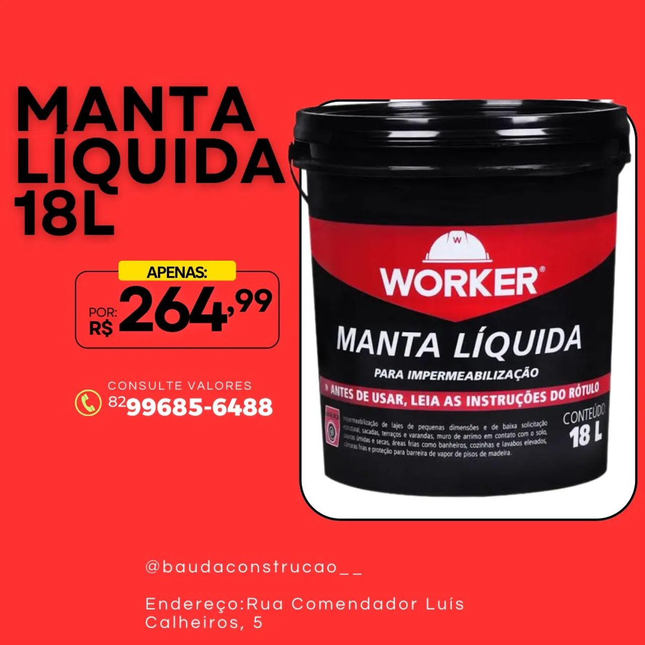 MANTA LÍQUIDA 18L WORKER