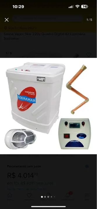 Instalação e manutenção de Gerador de Vapor para Sauna Sodramar - Foto 3