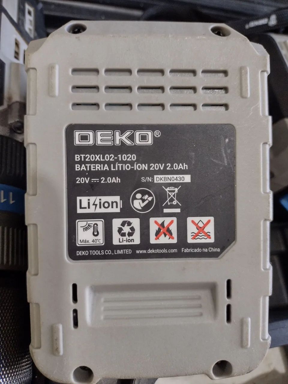 Furadeira/Parafusadeira de Impacto 20V DEKO - Foto 3