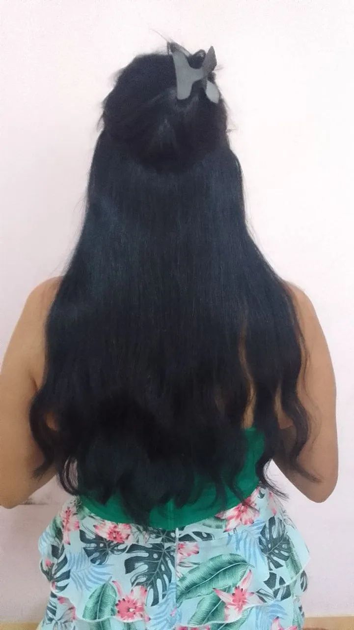 Aplique tic tac Cabelo humano  - Perfeito para alongamento - Foto 2