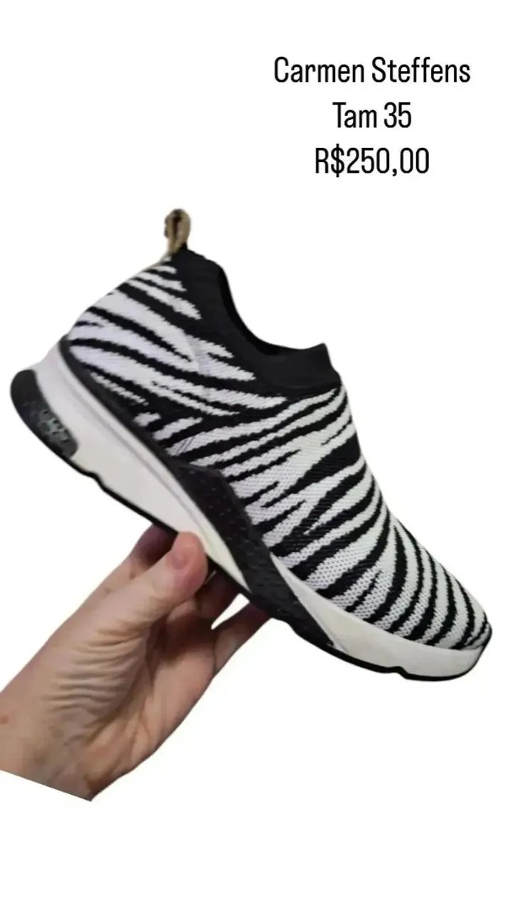 Tênis Carmen Steffens Zebra