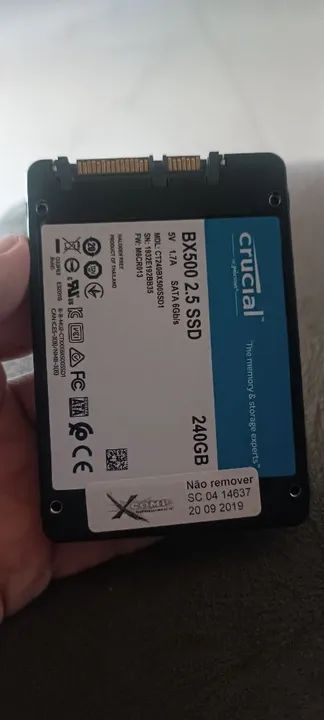 SSD Crucial 2.5 polegadas - Foto 2