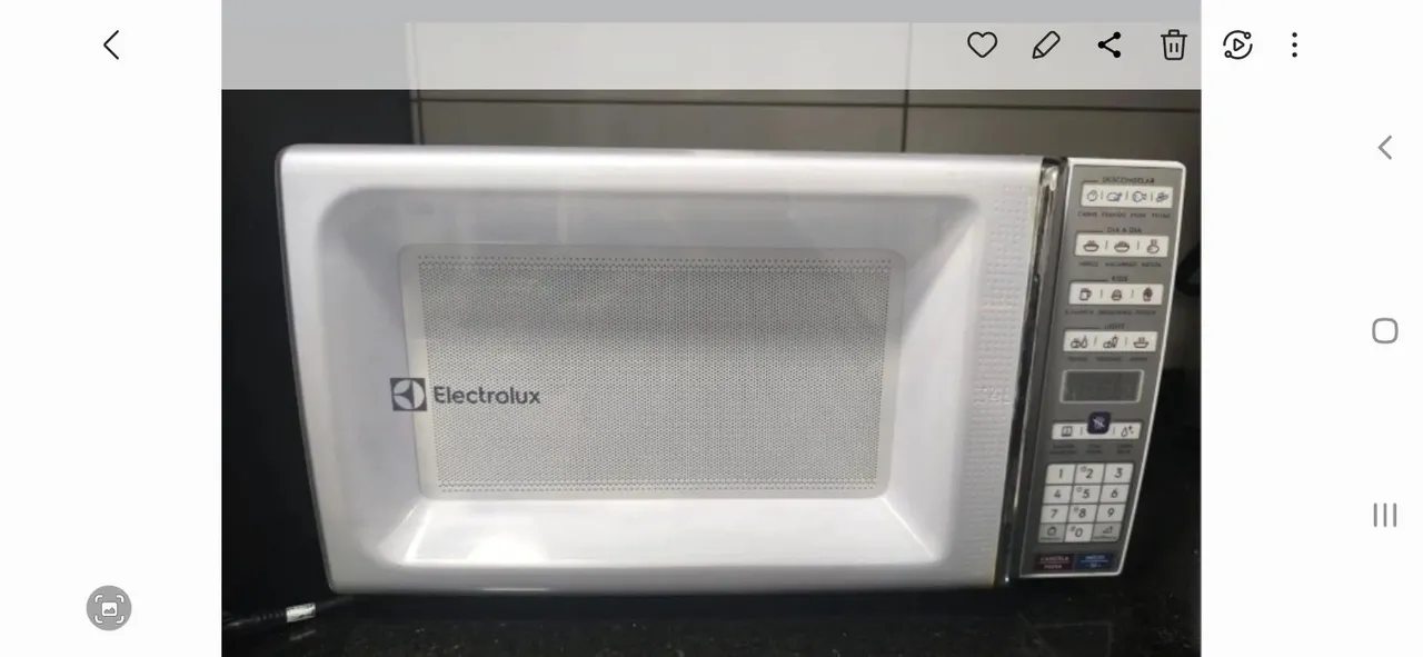 Micro-ondas Electrolux 21 litros entrego gratis moderno