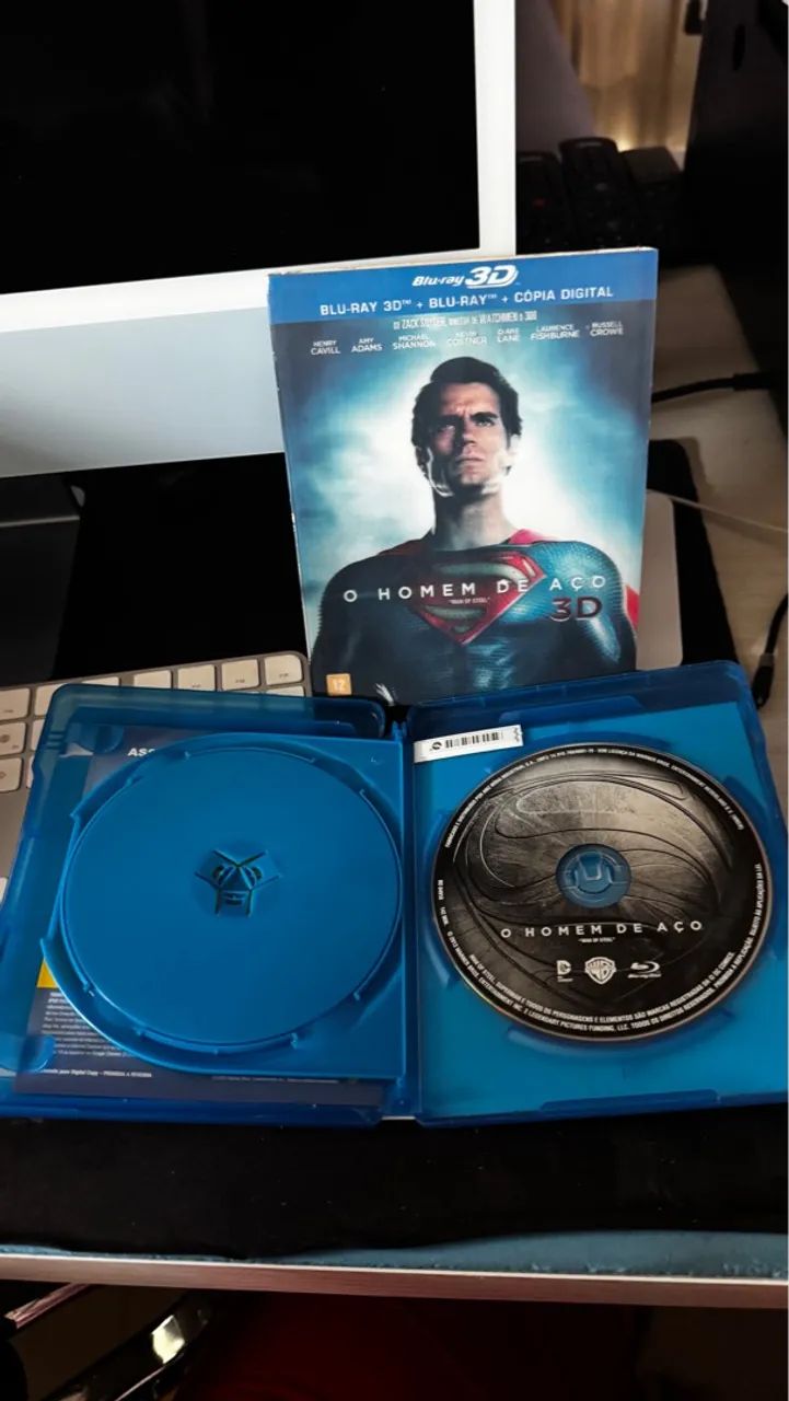 Blu-ray 3D + Bluray convencional Homem de Aço - Foto 2