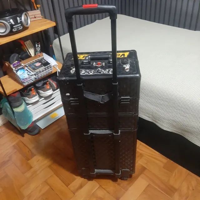 MALETA DE ALUMÍNIO MODULAR ( ALÇA, CHAVE E RODINHAS ) - Foto 3