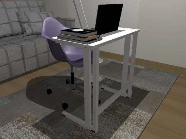 Mesa Notebook Delluxe. Em Madeira Maciça L65CM X P35cm x A70CM.