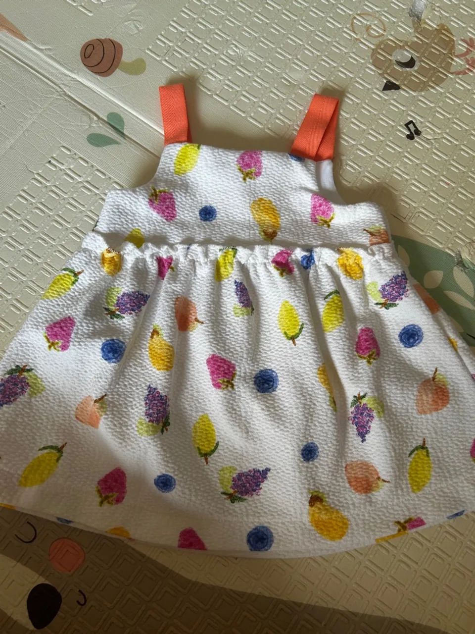 Kit com vestido + macaquinho bebê 3 a 6 meses - Foto 3
