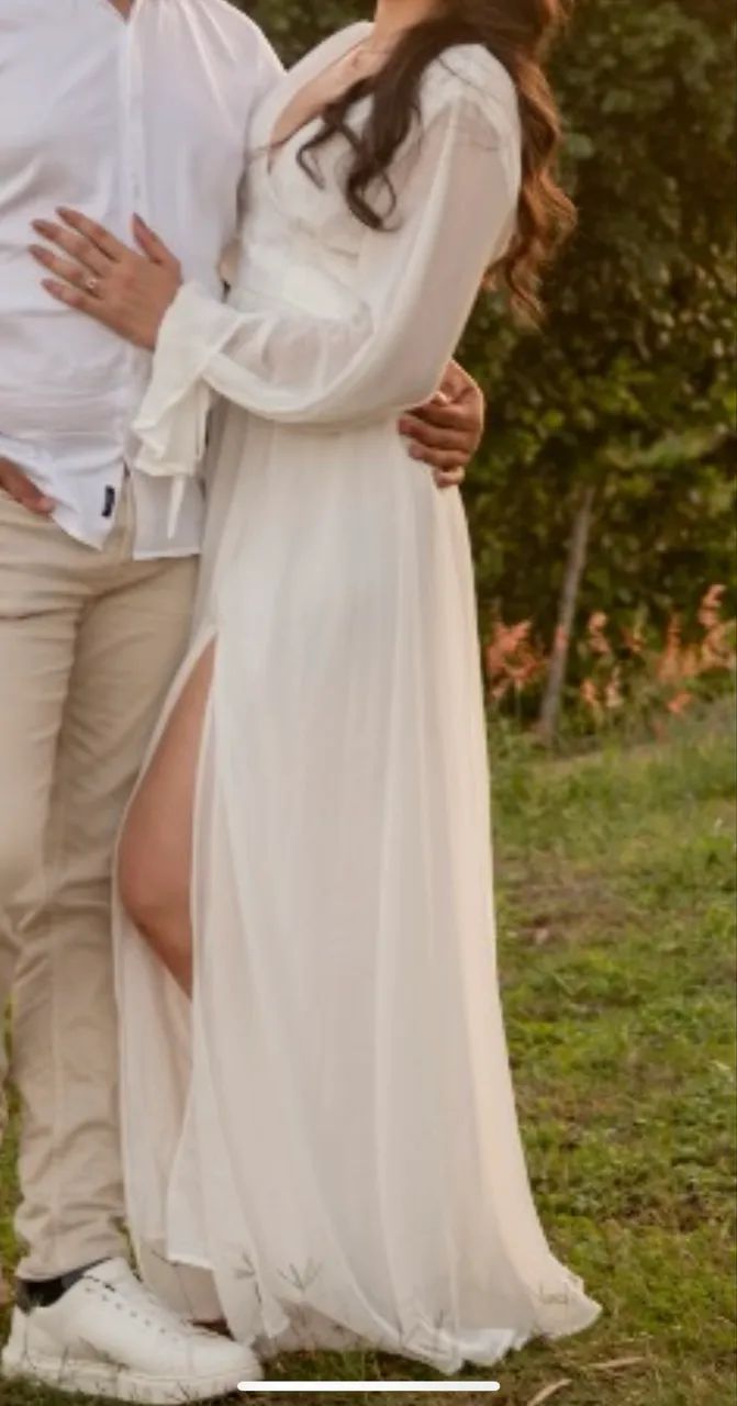 Vestido branco longo  - Foto 3