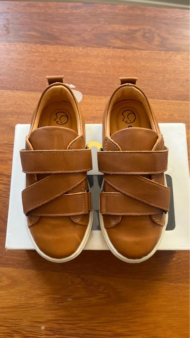 Tênis Infantil Couro com Velcro - Gambo - Conforto e Estilo! TAM 28 e 29
