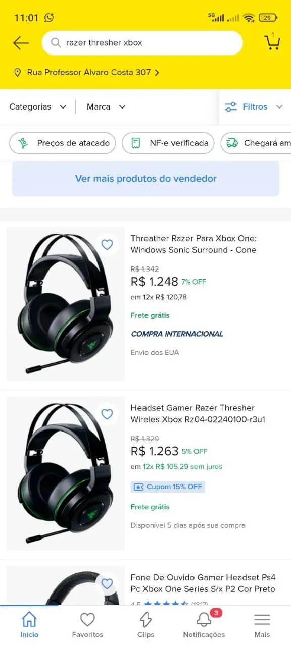 Headset Razer para Xbox wireless sem fio - Foto 4